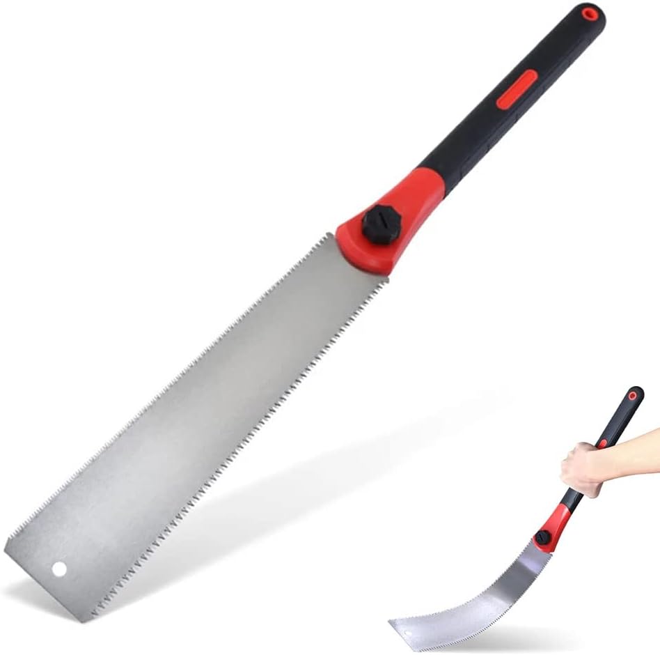 Japanese Hand Pull Saw, 12.6 inch Double Edge Effort Saving Pull Saw
