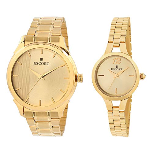 Escort Analog Gold Dial Unisexs Watch-E 2500-7178-7091 GM (B08FVB7B1Y) Amazon Price History, Amazon Price Tracker