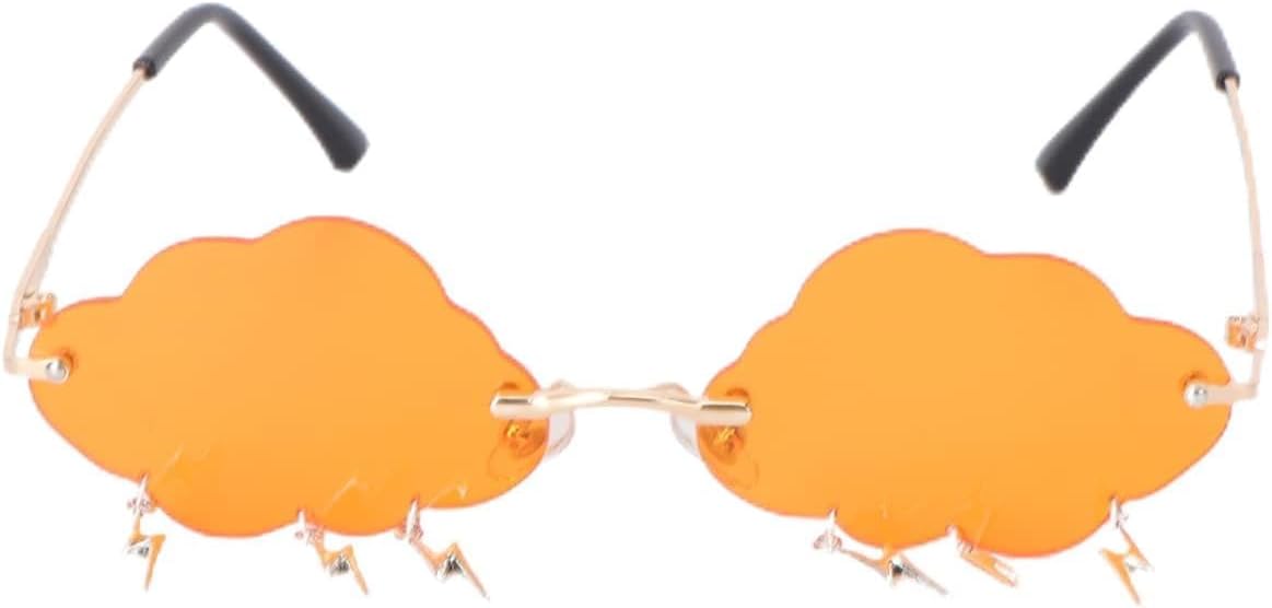 ANDRESLAD 1 Pair Cloud Sunglasses Cloud Shaped Shades Funny Glasses Unique Glasses Stylish Glasses Party Cloud Glasses Cloud Tear Sunglasses Lovely Glasses Attractive Glasses Specila Glasses