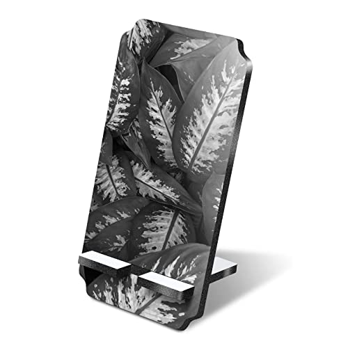Destination Vinyl Ltd 1 x 5mm MDF Mobile Phone Stand - BW - Tropical Zebra Plant Brazil Wooden Stand Holder for Mobile Phone, Smartphone #38253