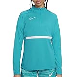 NIKE W Nk Dry Acd21 Dril Top, Aquamarine/White/White, Large para Mujer