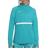 Nike W Nk Dry Acd21 Dril Top, Aquamarine/White/White, Large para Mujer