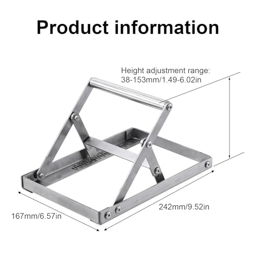 Support réglable pour machine de découpe et table élévatrice en métal