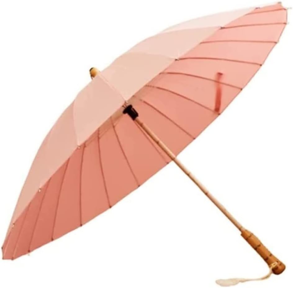 Umbrellas for Rain Umbrella Portable Golf Umbrella Rainproof Manual Archaic Umbrella Classic Wood Handle Windproof Unbreakable Stick Rain Umbrella Travel Umbrella(Green)