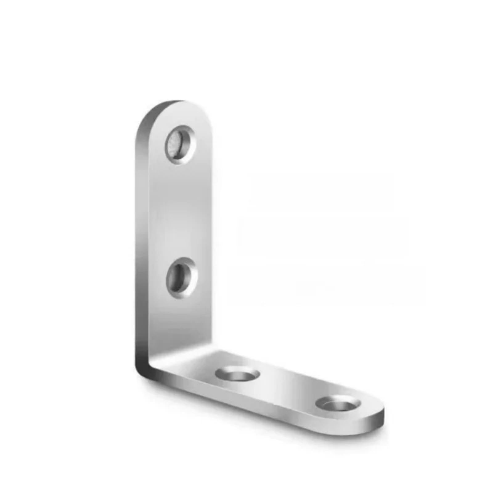 20/30/50 Stück Edelstahl L-förmiger Eckcode 90 Grad L-Verbindungsklammern Möbelschrank Winkelverbinder Regaltürhalterung mit Schraube für Möbel, Winkel Bracket(30pcs)