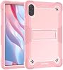 Funda protectora compatible con Honor Pad X9 11.5 pulgadas con soporte integrado, cubierta resistente híbrida a prueba de golpes, compatible con Honor Pad X9 modelo 2023 (rosa dorado) 2