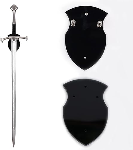 Miniatura 5 de WANLIAN Soporte para espada montado en la pared, tarjeta de pared de espada, espada de acrílico, pantalla de pared, tarjeta, escudo de espada,