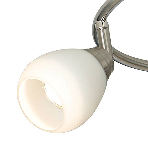Pro Track LED White Glass 6-Light Mini S-Wave Track Kit