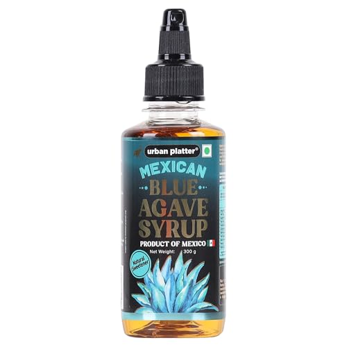 Image of Urban Platter Mexican Blue Agave Syrup, 300g (Plant-Based Sweetener, Refined Sugar Alternative, Easy to Mix in Hot & Cold Recipes)