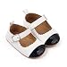 Dasongff Mocassin Chaussures Bébé Fille Princess Mary Janes Plate Bowknot Semelle Souple à Enfiler Ballerines Velcro Chaussures bébé en PU Cuir Souple Loafer Bout Rond Chaussure pour Tout-petits