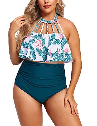 AI'MAGE Damen-Bikini-Set, hohe Taille Cover