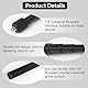 120CM Bastone Selfie Stick Supporto per Selfie Invisibile in Alluminio, Bastone Telecopico fino per Action Camera e Microfoni, Insta X3 X4 Hero