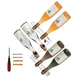 Solista Transform Your Space with Our Modern Sleek Acrylic. Wall-Mounted Wine Rack Modern Versatile, Home Bar Wall Wine Rack or Countertop That Holds 4 or 6 Bottles. Zig Zag, Liquor,Champagne