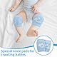 JRILUO 4 Paar Baby-Knieschützer zum Krabbeln, davon 2 Paar mit Netz für heiße Tage und 2 Paar ohne Netz für kühles Wetter. Krabbel Knieschoner Baby, aus weicher Baumwolle, geeignet für 0–24 Monate