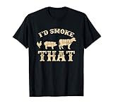 I'd Smoke That Funny Country Farm Life Farm Girls Retro 70s T-Shirt