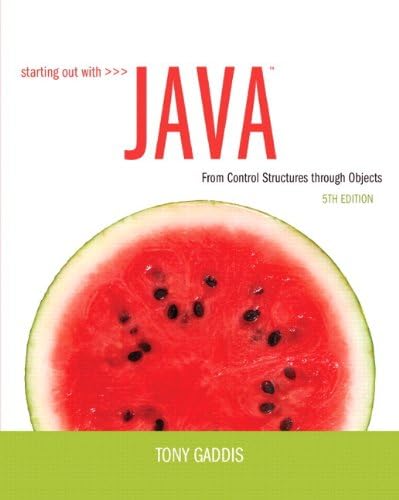 Starting Out with Java: From Control Structures through Objects plus MyProgrammingLab with Pearson eText -- Access Card Package (5th Edition) 5th Edition