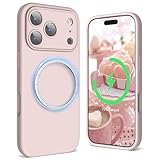 Imanes Incorporados, Carga Inalámbrica Comodidad: Carcasa silicona para iPhone 17 Pro Max imán incorporado en este caso no sólo es compatible con la carga inalámbrica, pero también es compatible con todos los accesorios magnéticos. ¡Esto significa que usted puede utilizar fácilmente una variedad de soportes magnéticos, carteras y otros accesorios para disfrutar de la comodidad de la carga inalámbrica, manteniendo su teléfono limpio y elegante!