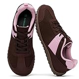 SAGAURO Barfuss Schuhe Damen Sommer Barfußschuhe Weich Atmungsaktiv Barfuß Sneaker rutschfest Barefoot Shoes für Alltag, Freizeit & Outdoor, Kaffee Braun 40 EU
