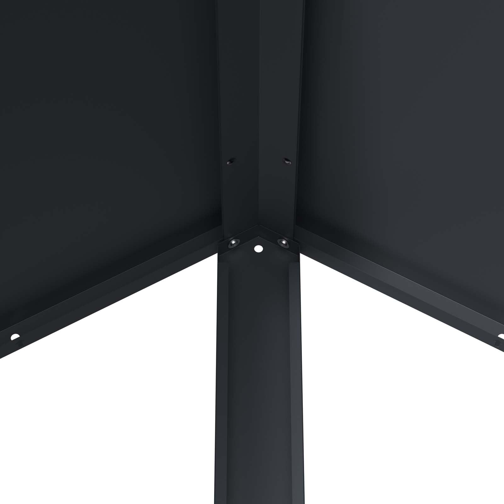 Schartec Podwyższona grządka metalowa, wygląd drewna, 150 x 75 x 77 cm, SHB1H odporna na promieniowanie