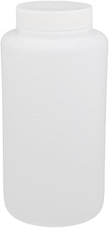 Aexit 95mm Diameter gauge 180mm Height 1000ml HDPE Plastic Round Bottle Clear