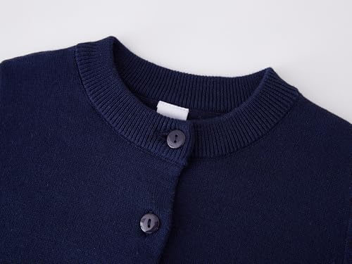 Cardigans Sweater Cotton Button Solid Long Sleeve Knit Sweaters School Uniforms for Grils and Boys4