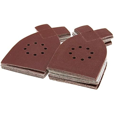 50pcs Sander Sanding Sheets Grit Sandpaper Sanding Pads for Black & Decker KA220G KA230 Cover