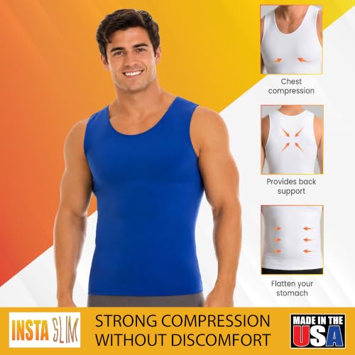 Image of Insta Slim - Made in USA 3 Pack Compression Muscle Tank Body Shapers for