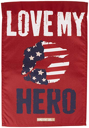 WinCraft 18507218 USA 12X18 �o�i�[ USA Love My Hero�A�}���`