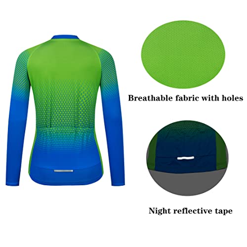 Youalso Bike Jersey Women Long Sleeve Cycling Shirt With Pockets Colorful M #TOP6