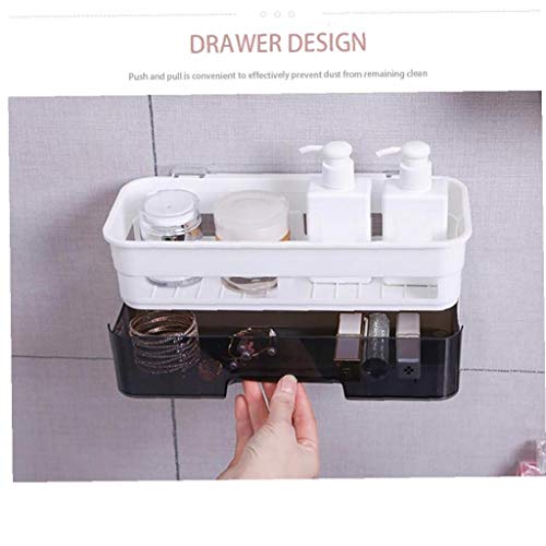 Étagère d'angle autoadhésive amovible et imperméable pour organisation douche