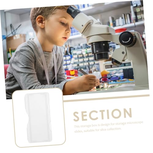 Boîte de rangement diapositives microscope stockage sécurisé 100 pièces