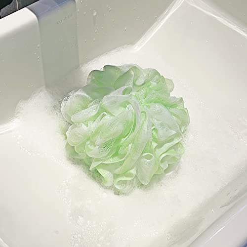 Bath Shower Bath Sponge Shower Loofahs Balls 75G/Pcs For Body Wash Bathroom Men Women- Set Of 4 Flower Color #TOP5