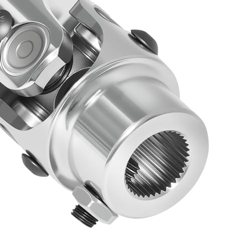 Image of 1 inch DD X 3 /4 inch-36 Spline Steering Shaft Universal U Joint Automotive Replacement Universal Joints Coupler U-Joint Coupling