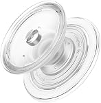 Sinjimoru pour MagSafe Poignée de téléphone, poignée de doigt magnétique en silicone souple transparent pour iPhone 17/16/15/14/13, confortable un-Touch Holding, M-Tap Tok cristal clair