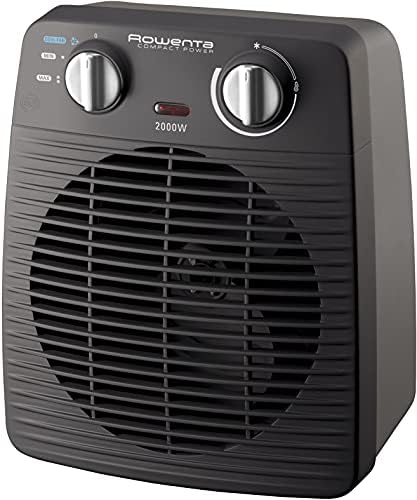 Rowenta Compact Power Grzejnik Elektryczny, Czarny, 26 x 22 x 16.5 cm