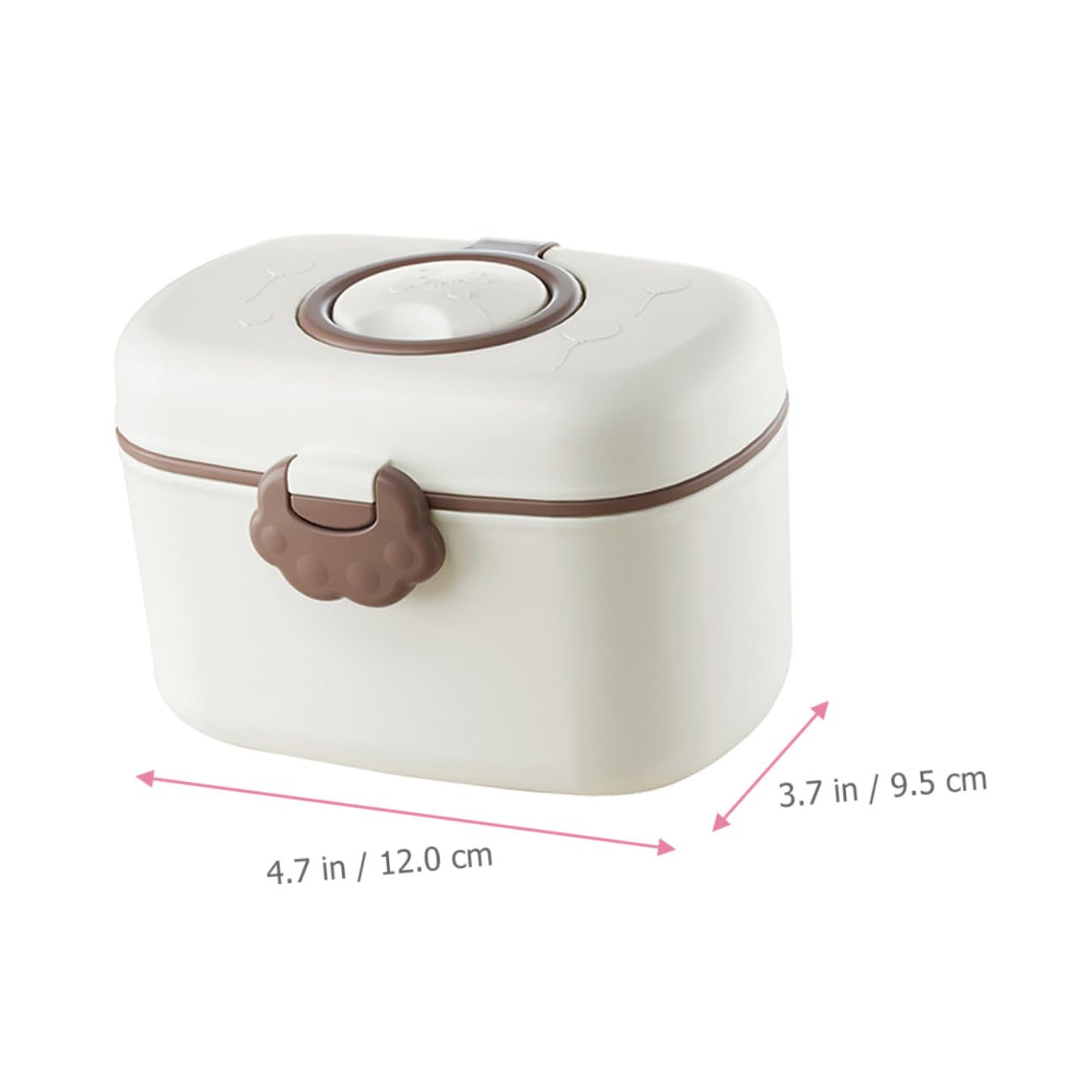 TIDTALEO 2 pcs Milk Powder Dispenser Portable Storage Box with Scoop Sealed Container for Formula Snacks Travel The Go