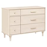 Babyletto Lolly 6-Drawer Assembled Double Dresser in Washed Natural, Greenguard Gold Certified