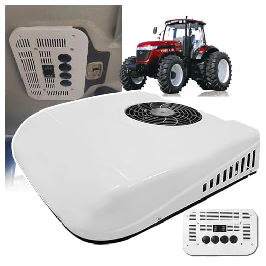 Acondicionador de Aire de Techo 12V para Tractores, Camiones, Autocaravanas y Autobuses - Función Frío de Estacionamiento