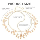 Reaky Sequins Head Chain Gold Snake Hair Chain Egyptian Headpiece Hair Accessories for Women - Image 6