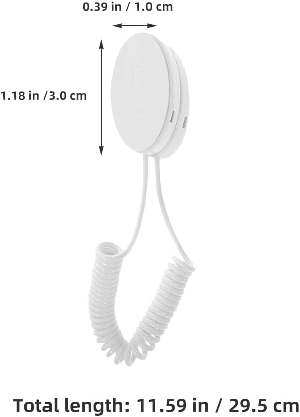 Alipis Remote Control Lanyard 4-Pack Retractable Anti-Lost Rope Hook with Adhesive Mount Universal Remote Holder Security Cable for Home and Office