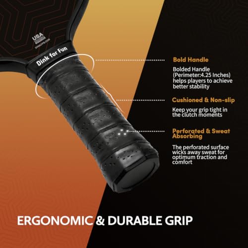 Image of Pickleball Paddles Set of 2 /4- USAPA Approved Graphite /Fiberglass Pickleball Racket, 2 Pickleball Rackets, 4 Balls and 1 Portable Carry Bag, Aesthetic Pickle Ball Set for Men Women Beginners