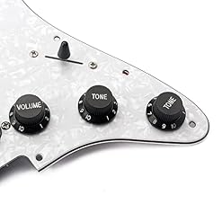 Gazechimp Guitare Electrique 3-Ply SSS Pré-câblé Humbucker Pick-up Pickguard Scratchplate Set pour Fender Stratocaster… - Les Beatles, Paul McCartney, John Lennon, RIngo Starr, George Harrison Gazechimp Guitare Electrique 3-Ply SSS Pré-câblé Humbucker Pick-up Pickguard Scratchplate Set pour Fender Stratocaster… – Image 2