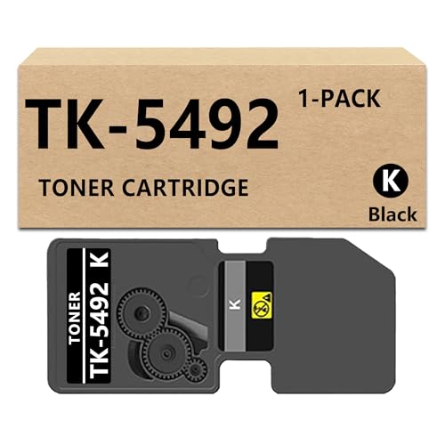 XPRETOER TK5492 Black Toner Cartridges Compatible for Kyocera TK-5492 Toner Cartridge Work for Kyocera ECOSYS PA2101cx MA2101cwfx Printers High Yeild1 Pack