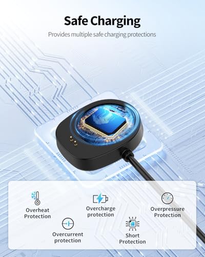 Cargador para Amazfit Helio que evita desconexiones con sujeción magnética de repuesto 3