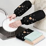 Waterproof Oversleeves Protector with Elastic Cuffs – PU Arm Sleeves for Car Washing, Cooking, Gardening and Painting