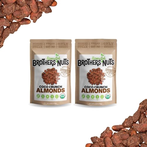 Brothers Nuts Coco Crunch USDA Organic Sprouted Almonds, 6 oz (2 Pack)