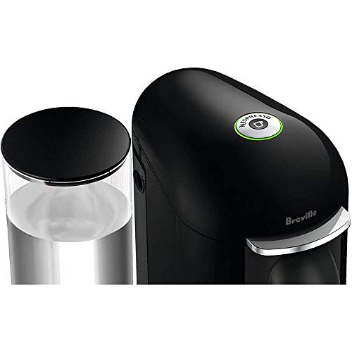 Nespresso Vertuo Plus Deluxe Coffee and Espresso Maker by Breville, Piano Black with Aeroccino Milk Frother
