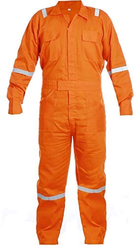 HABIL Industrial Workwear/Coverall/Boiler Suit, Poly-Cotton, 240 GSM (Medium) Orange (B09RB926YV) Amazon Price History, Amazon Price Tracker