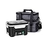 EAST OAK Heated Lunch Box Battery Powered with Automatic Heating, Cordless Heatable Lunchbox for Adults, 1.3L Portable Food Warmer with Insulated Carry Bag