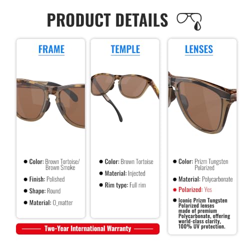 Image of Oakley FROGSKINS RANGE OO9284 Round Sunglasses With Official Eyewear Kit | Men's Sunglasses